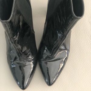 Vince Camuto Black Patent Booties
